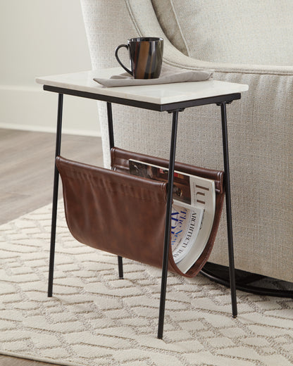 Bradenton Furniture Outlet - Ashley Furniture - Etanbury Accent Table - Accent Table / Brown/Black/White - A4000254