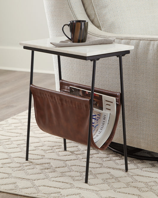 Bradenton Furniture Outlet - Ashley Furniture - Etanbury Accent Table - Accent Table / Brown/Black/White - A4000254