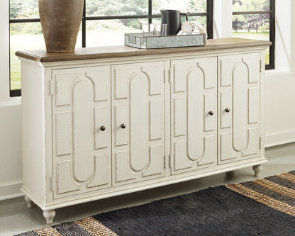 Bradenton Furniture Outlet - Ashley Furniture - Roranville Accent Cabinet - Accent Cabinet / Antique White - A4000268