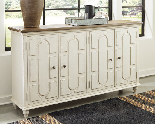 Bradenton Furniture Outlet - Ashley Furniture - Roranville Accent Cabinet - Accent Cabinet / Antique White - A4000268