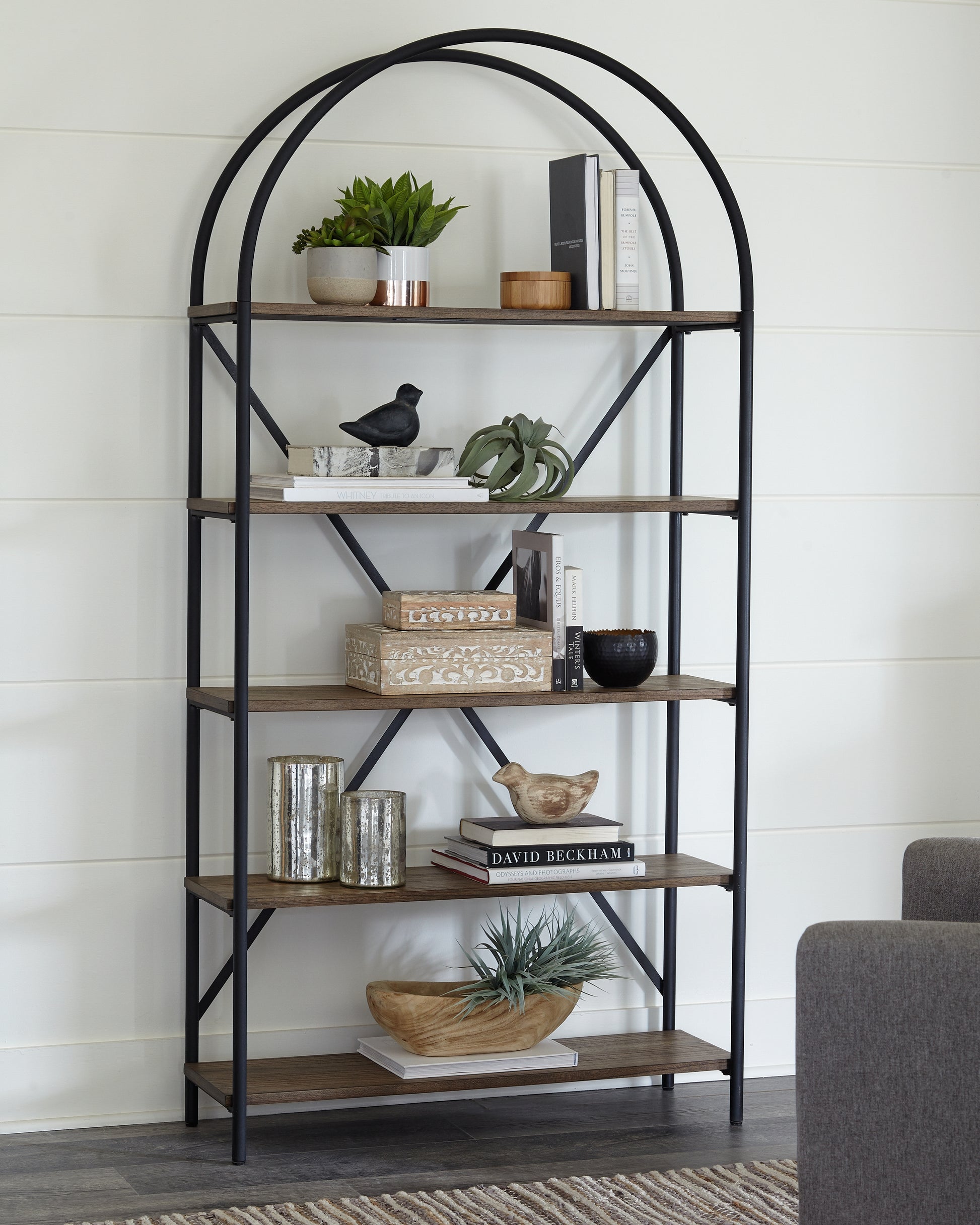 Bradenton Furniture Outlet - Ashley Furniture - Galtbury Bookcase - Bookcase / Brown/Black - A4000325