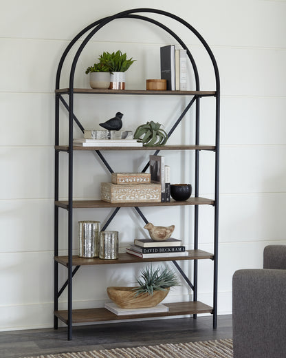 Bradenton Furniture Outlet - Ashley Furniture - Galtbury Bookcase - Bookcase / Brown/Black - A4000325