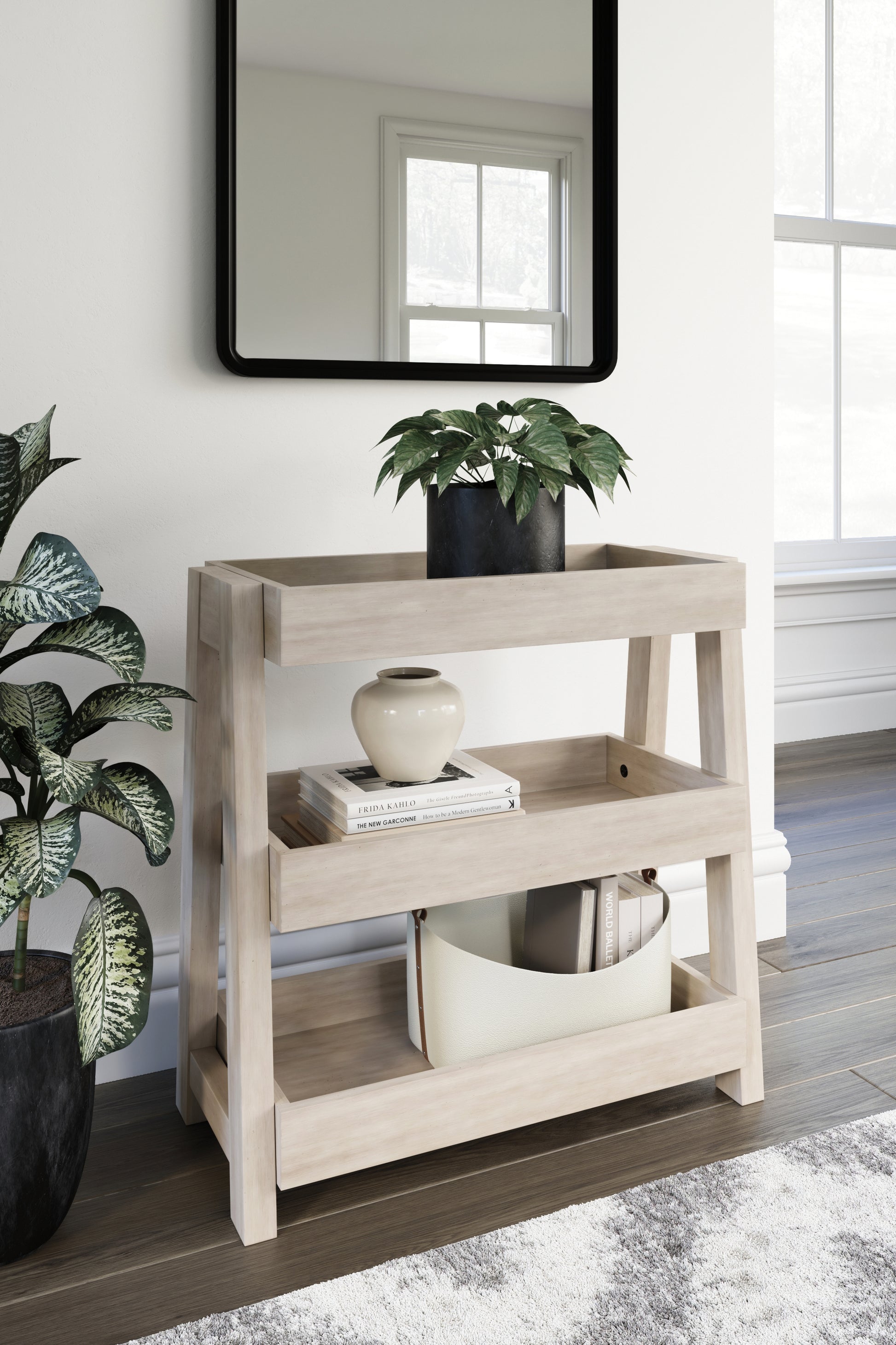 Bradenton Furniture Outlet - Ashley Furniture - Blariden Shelf Accent Table - Shelf Accent Table / Light Tan - A4000368
