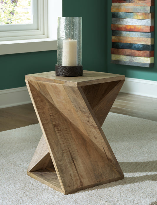 Bradenton Furniture Outlet - Ashley Furniture - Zalemont Accent Table - Accent Table / Distressed Brown - A4000510