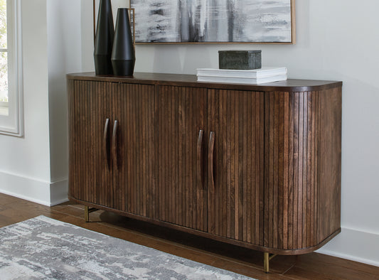 Bradenton Furniture Outlet - Ashley Furniture - Amickly Accent Cabinet - Accent Cabinet / Dark Brown - A4000571