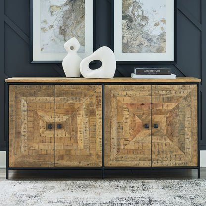 Bradenton Furniture Outlet - Ashley Furniture - Camney Accent Cabinet - Accent Cabinet / Brown/Black - A4000581