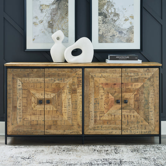 Bradenton Furniture Outlet - Ashley Furniture - Camney Accent Cabinet - Accent Cabinet / Brown/Black - A4000581