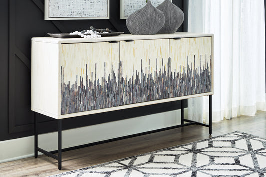 Bradenton Furniture Outlet - Ashley Furniture - Freyton Accent Cabinet - Accent Cabinet / White/Gray - A4000582