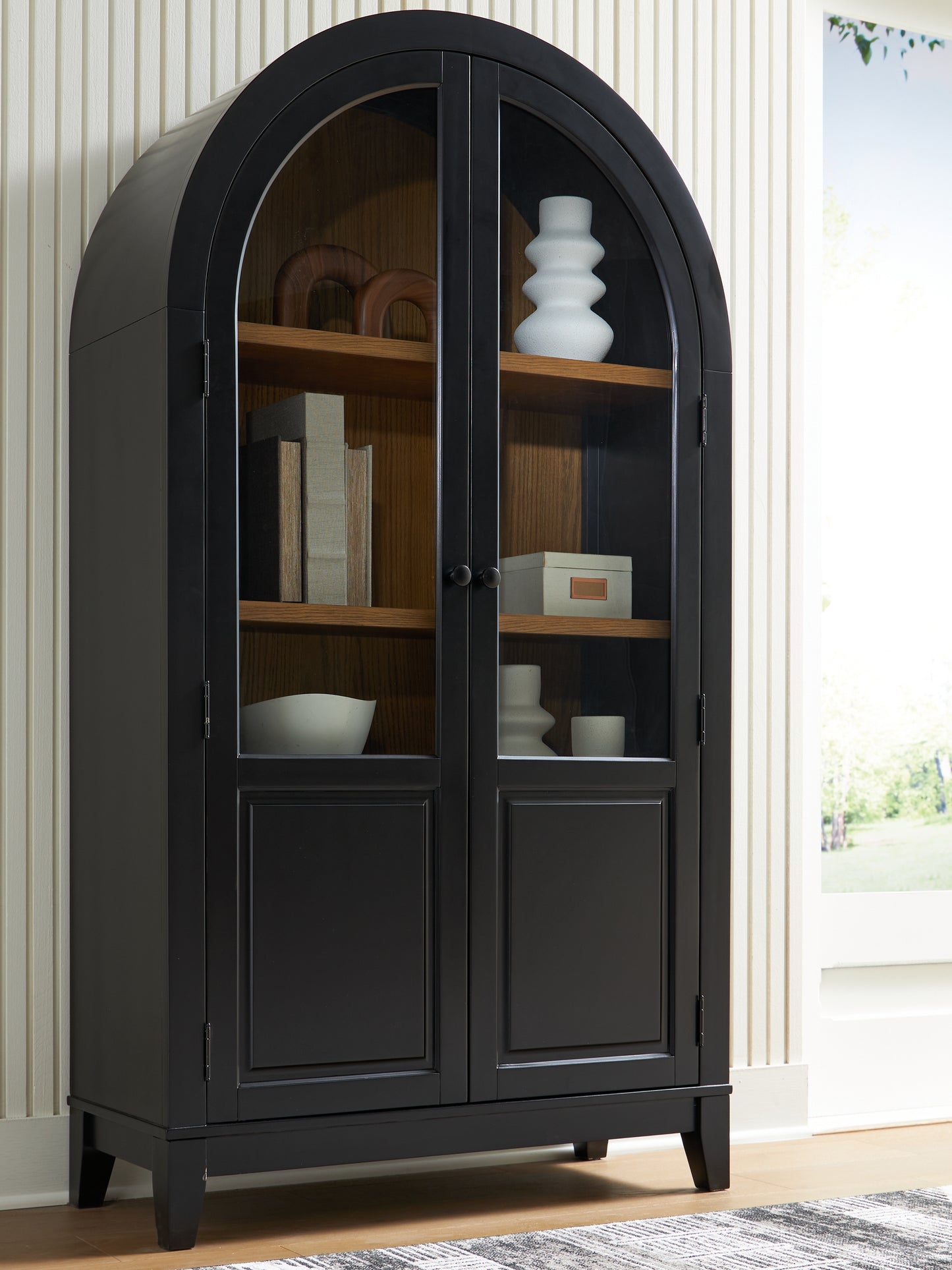 Bradenton Furniture Outlet - Ashley Furniture - Dagandale Accent Cabinet - Accent Cabinet / Black/Natural - A4000599