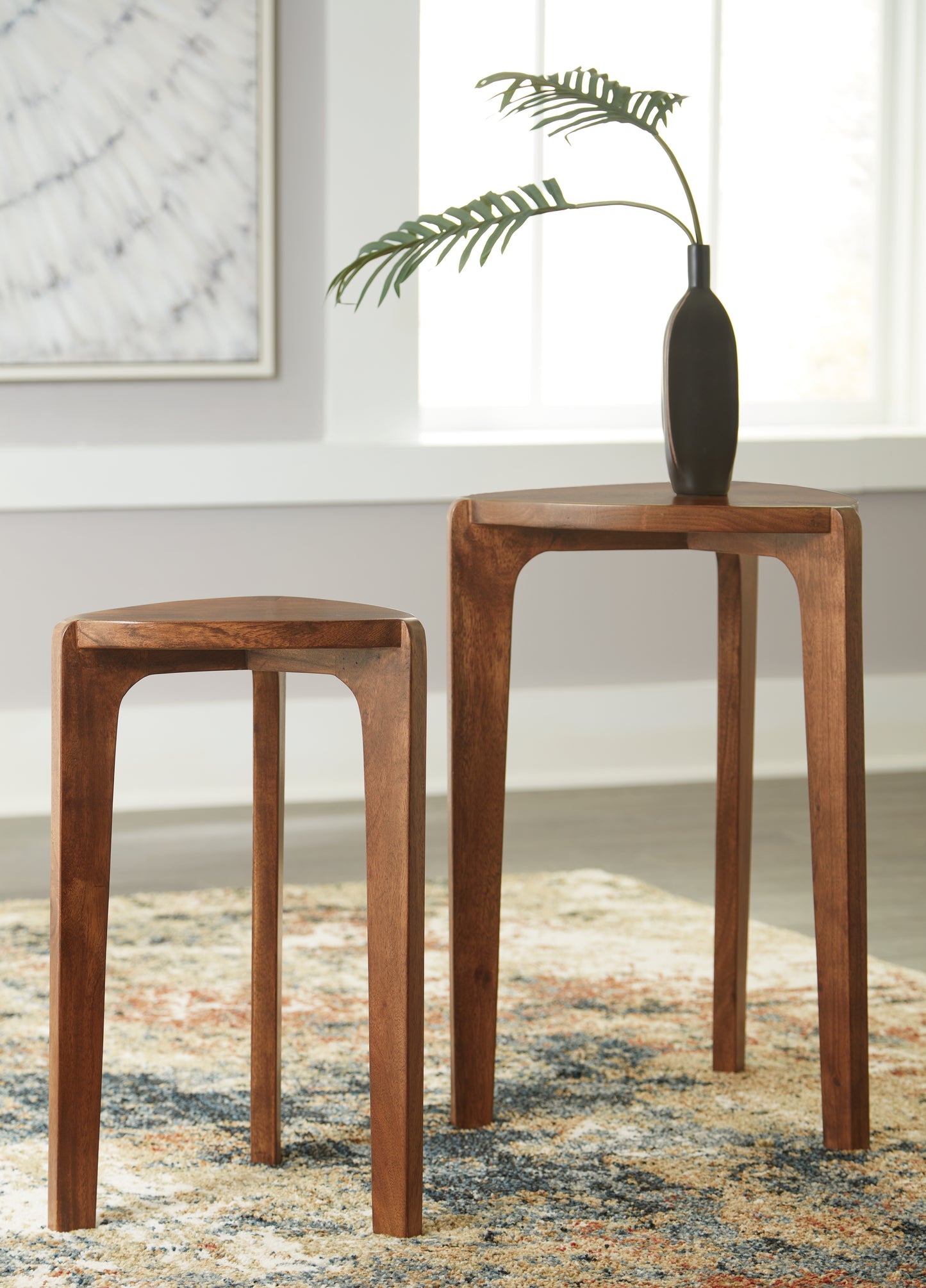 Bradenton Furniture Outlet - Ashley Furniture - Brynnleigh Accent Table (Set of 2) - Accent Table Set (Set of 2) / Medium Brown - A4000607