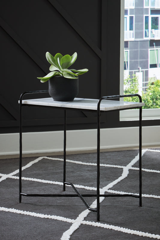 Bradenton Furniture Outlet - Ashley Furniture - Ashber Accent Table - Accent Table / White/Black - A4000609