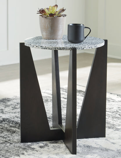 Bradenton Furniture Outlet - Ashley Furniture - Tellrich Accent Table - Accent Table / Black/White - A4000616