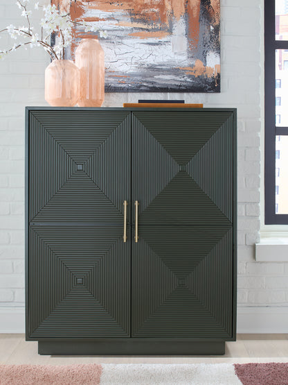 Bradenton Furniture Outlet - Ashley Furniture - Geirwood Accent Cabinet - Accent Cabinet / Dark Green - A4000676