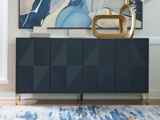 Bradenton Furniture Outlet - Ashley Furniture - Loirwick Accent Cabinet - Accent Cabinet / Dark Blue - A4000677