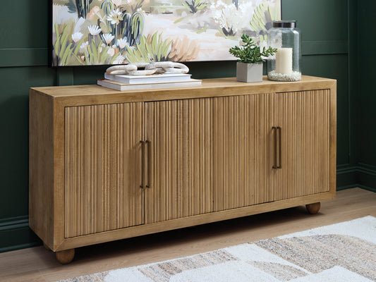 Bradenton Furniture Outlet - Ashley Furniture - Niam Accent Cabinet - Accent Cabinet / Light Antique Beige - A4000684