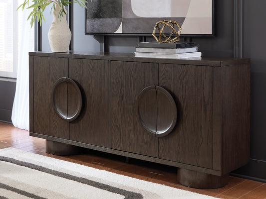 Bradenton Furniture Outlet - Ashley Furniture - Veeda Accent Cabinet - Accent Cabinet / Dark Brown - A4000703