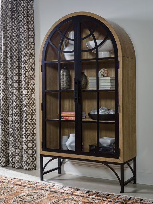 Bradenton Furniture Outlet - Ashley Furniture - Gwenwich Accent Cabinet - Accent Cabinet / Natural/Black - A4000704