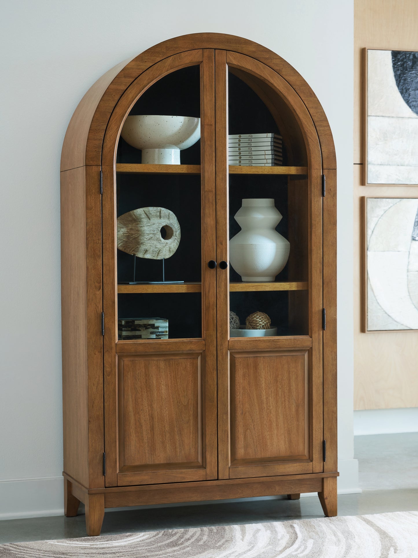 Bradenton Furniture Outlet - Ashley Furniture - Dagandale Accent Cabinet - Accent Cabinet / Natural/Black - A4000705