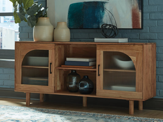 Bradenton Furniture Outlet - Ashley Furniture - Adway Accent Cabinet - Accent Cabinet / Natural Brown - A4000709