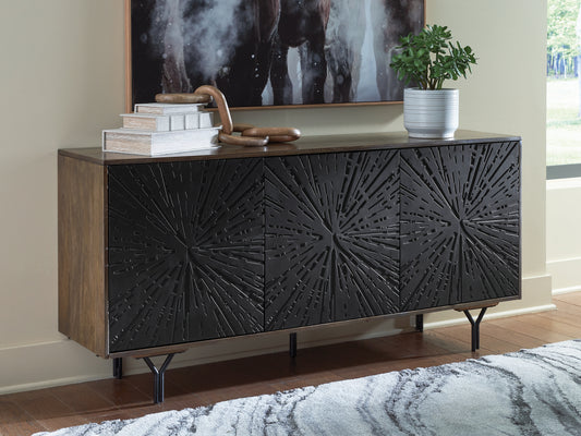 Bradenton Furniture Outlet - Ashley Furniture - Lavinmont Accent Cabinet - Accent Cabinet / Multi Brown - A4000710