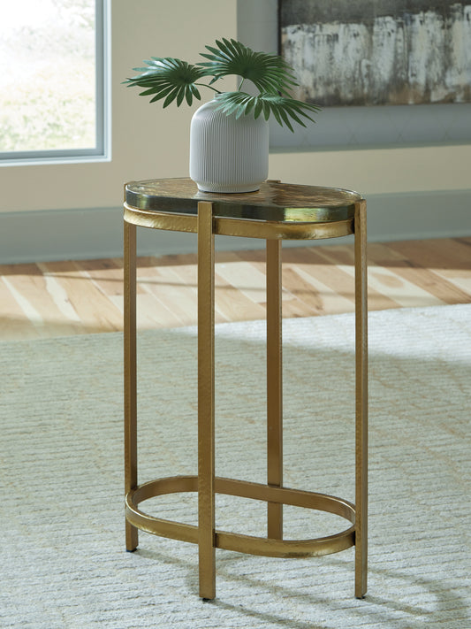 Bradenton Furniture Outlet - Ashley Furniture - Porterville Accent Table - Accent Table / Gold Finish - A4000716