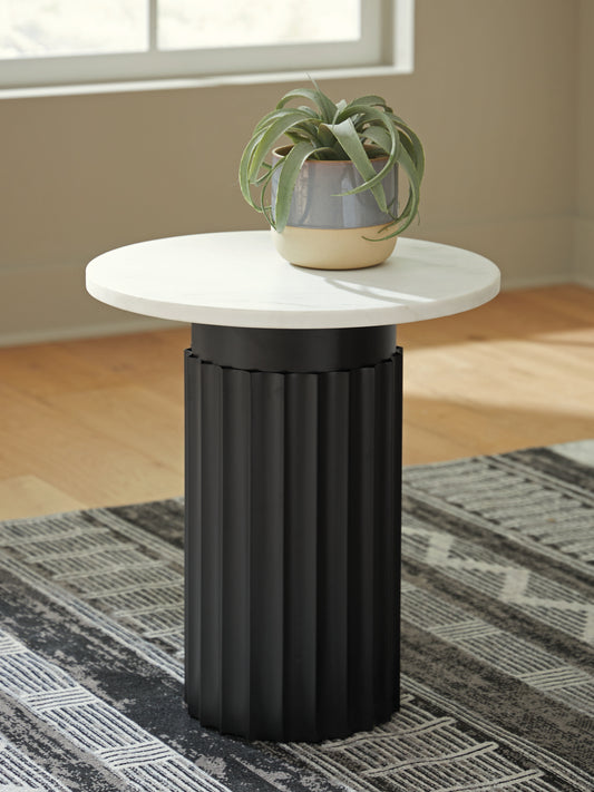 Bradenton Furniture Outlet - Ashley Furniture - Wainstone Accent Table - Accent Table / Black/White - A4000724