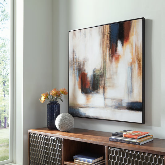 Bradenton Furniture Outlet - Ashley Furniture - Pigeonford Wall Decor - Wall Art / Multi - A8000348