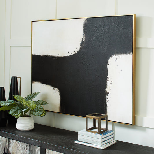 Bradenton Furniture Outlet - Ashley Furniture - Reighlea Wall Decor - Wall Art / Black/White - A8000352