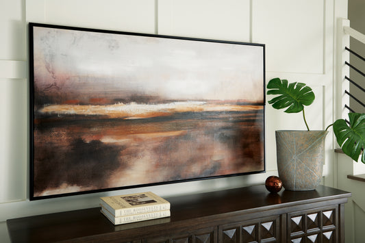 Bradenton Furniture Outlet - Ashley Furniture - Drewland Wall Decor - Wall Art / Black/Brown/Orange - A8000375