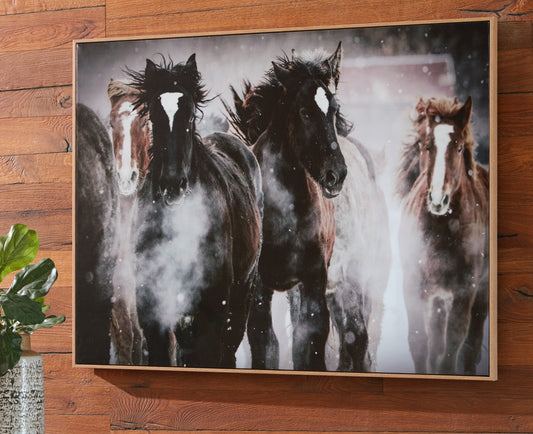 Bradenton Furniture Outlet - Ashley Furniture - Chaseburn Wall Decor - Wall Art / Brown/Black/White - A8000380