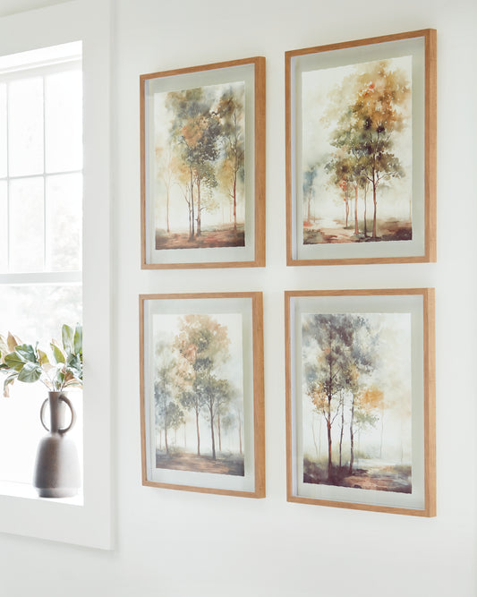 Bradenton Furniture Outlet - Ashley Furniture - Bryneford Wall Decor - Wall Art Set (4/CN) / Multi - A8000411