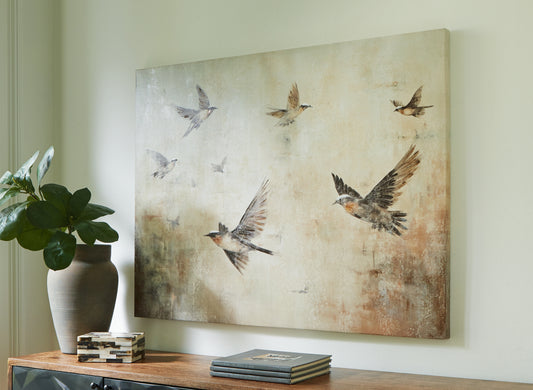 Bradenton Furniture Outlet - Ashley Furniture - Collmund Wall Decor - Wall Art / Gray/Brown - A8000413