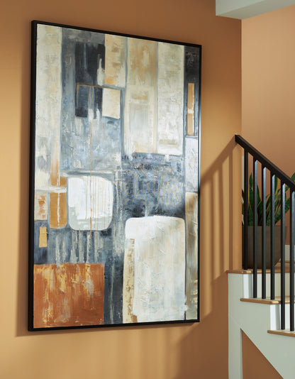 Bradenton Furniture Outlet - Ashley Furniture - Howford Wall Decor - Wall Art / Brown/Black/Gray - A8000426