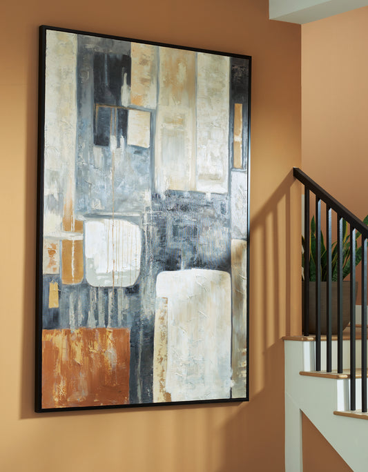 Bradenton Furniture Outlet - Ashley Furniture - Howford Wall Decor - Wall Art / Brown/Black/Gray - A8000426