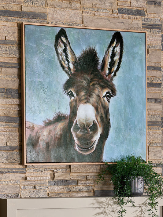 Bradenton Furniture Outlet - Ashley Furniture - Landerton Wall Decor - Wall Art / Brown/Blue/White - A8000488