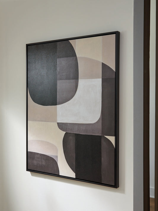 Bradenton Furniture Outlet - Ashley Furniture - Kesleigh Wall Decor - Wall Art / Black/White - A8000495
