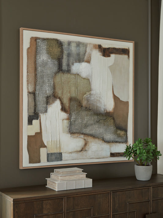Bradenton Furniture Outlet - Ashley Furniture - Wylander Wall Decor - Wall Art / Tan/Brown/Gray - A8000497