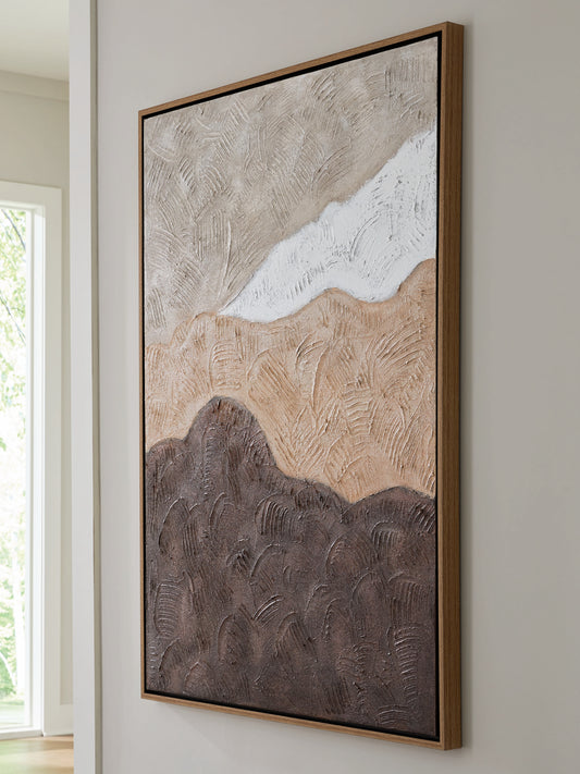 Bradenton Furniture Outlet - Ashley Furniture - Fanthorne Wall Decor - Wall Art / Tan/Brown/White - A8000500