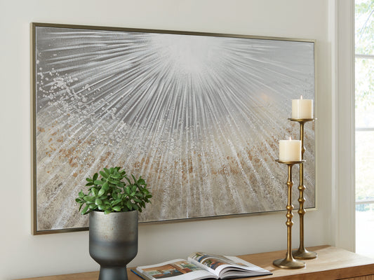 Bradenton Furniture Outlet - Ashley Furniture - Waldard Wall Decor - Wall Art / Gray/Taupe/White - A8000501