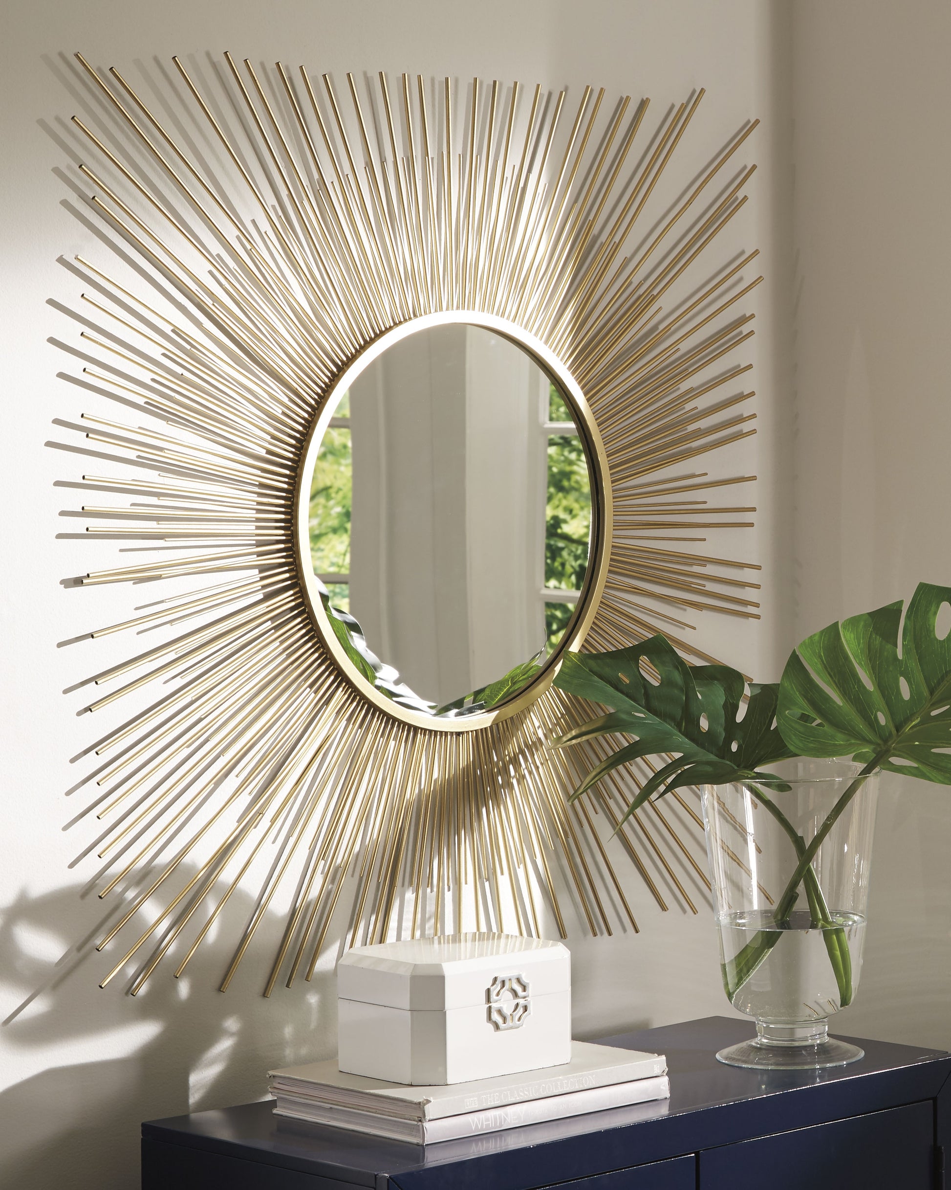 Bradenton Furniture Outlet - Ashley Furniture - Elspeth Mirror - Accent Mirror / Gold Finish - A8010124