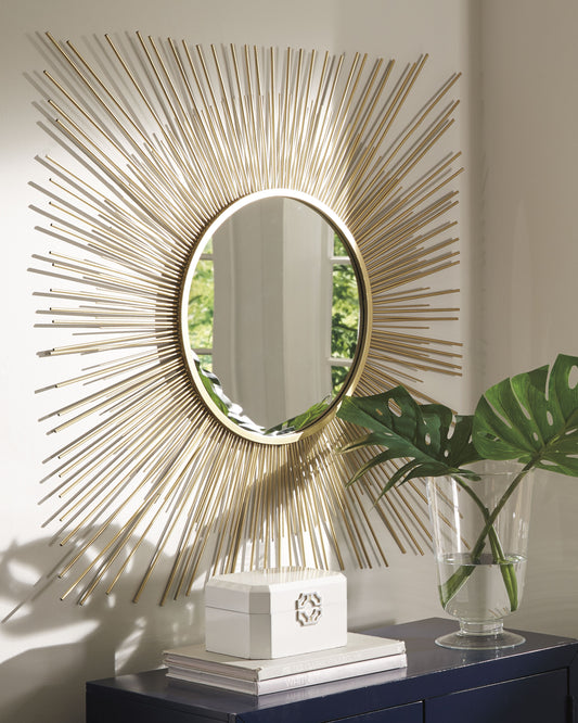 Bradenton Furniture Outlet - Ashley Furniture - Elspeth Mirror - Accent Mirror / Gold Finish - A8010124