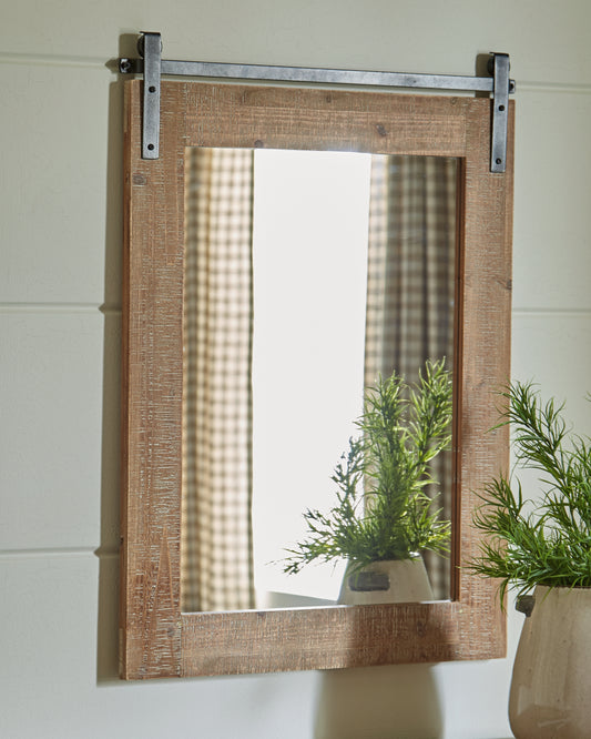 Bradenton Furniture Outlet - Ashley Furniture - Lanie Mirror - Accent Mirror / Antique Brown - A8010223