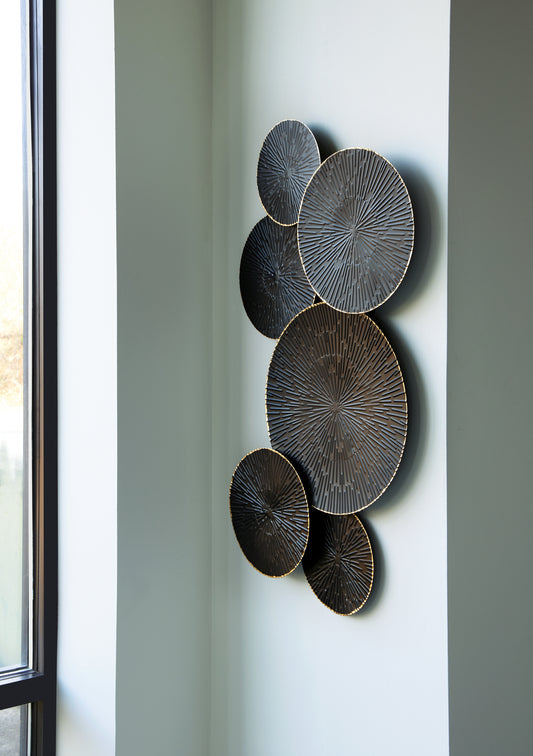 Bradenton Furniture Outlet - Ashley Furniture - Rhetlen Wall Decor - Wall Decor / Black/Gold Finish - A8010301