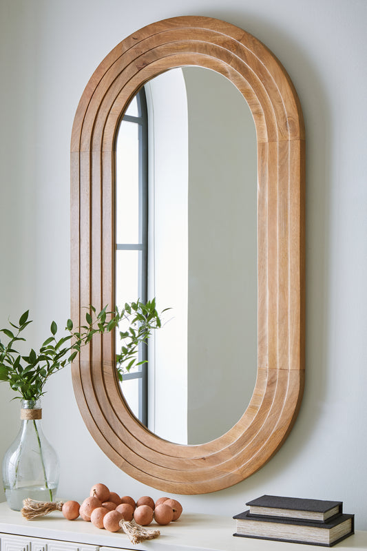 Bradenton Furniture Outlet - Ashley Furniture - Daverly Mirror - Accent Mirror / Brown - A8010326