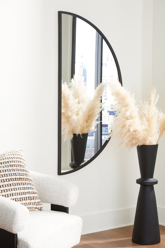 Bradenton Furniture Outlet - Ashley Furniture - Denlow Mirror - Accent Mirror / Black - A8010333