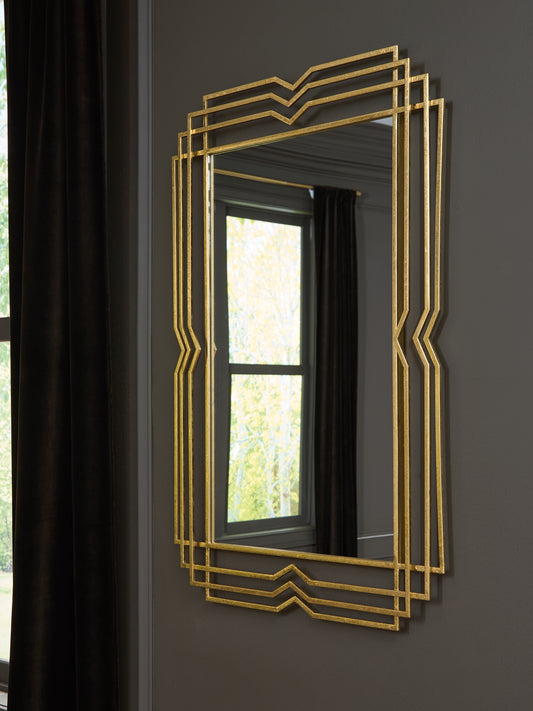 Bradenton Furniture Outlet - Ashley Furniture - Claybrook Mirror - Accent Mirror / Gold Finish - A8010349