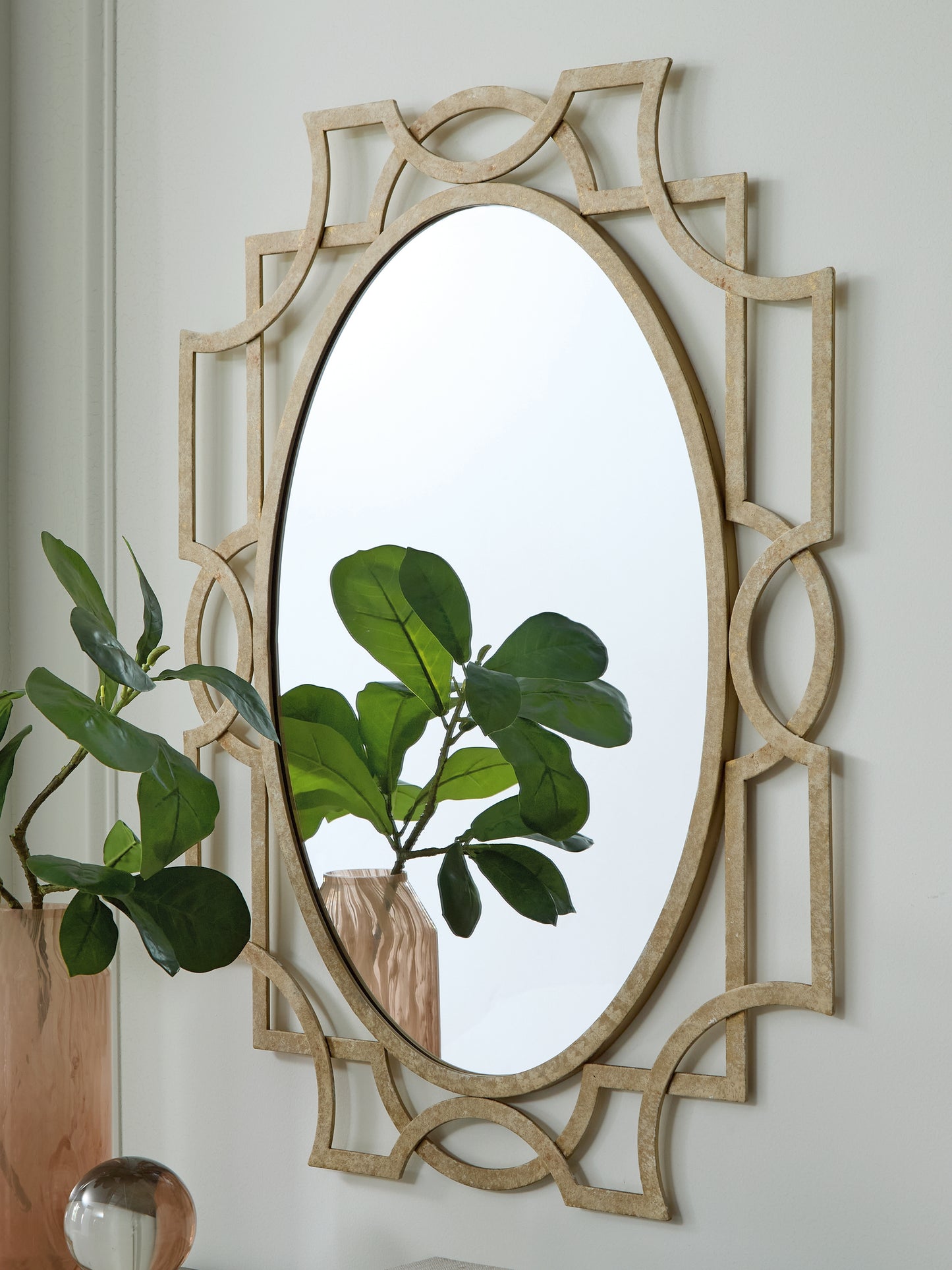 Bradenton Furniture Outlet - Ashley Furniture - Fulkmore Mirror - Accent Mirror / Antique Gold Finish - A8010350
