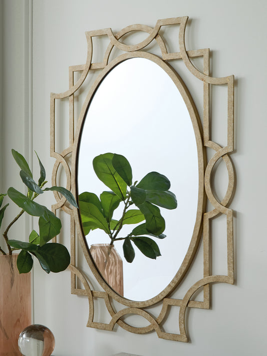 Bradenton Furniture Outlet - Ashley Furniture - Fulkmore Mirror - Accent Mirror / Antique Gold Finish - A8010350