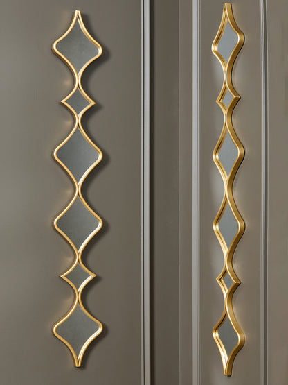 Bradenton Furniture Outlet - Ashley Furniture - Harriswood Mirror - Accent Mirror Set (Set of 2) / Gold Finish - A8010354