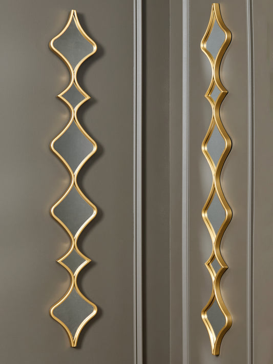 Bradenton Furniture Outlet - Ashley Furniture - Harriswood Mirror - Accent Mirror Set (Set of 2) / Gold Finish - A8010354